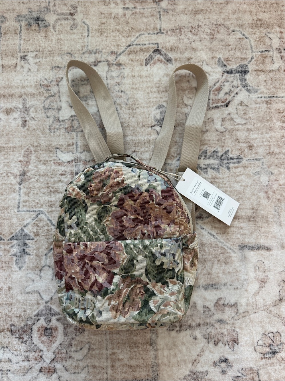 New - Beis Floral Backpack